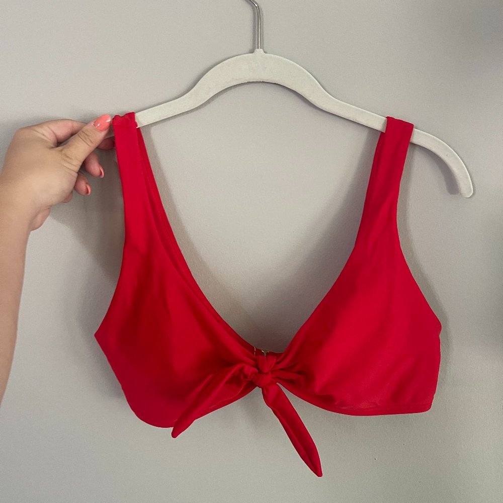 Hollister Swim Tie Front Bikini Top